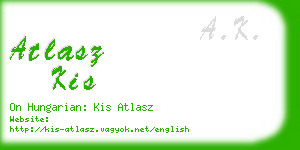 atlasz kis business card